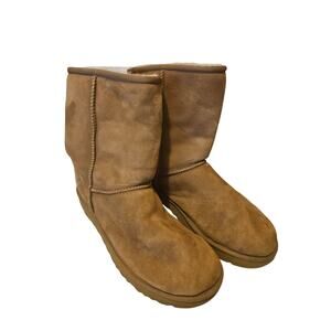 UGG Classic Short II 1016233 Chestnut Sheepskin Boots Womens Size 10